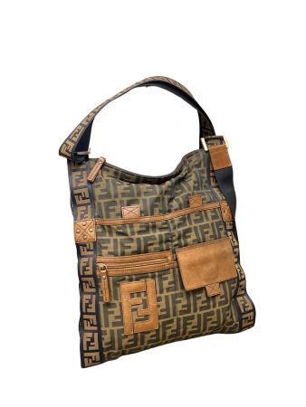 Fendi FF Brown Crossbody Bag-handbag-Fendi-The Closet Egypt