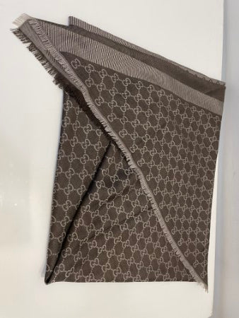 Gucci Dark Brown GG Shawl-Shawl-Gucci-The Closet Egypt