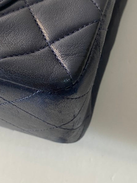 Chanel Navy Vintage Classic Double Flap Small Bag-handbag-Chanel-The Closet Egypt