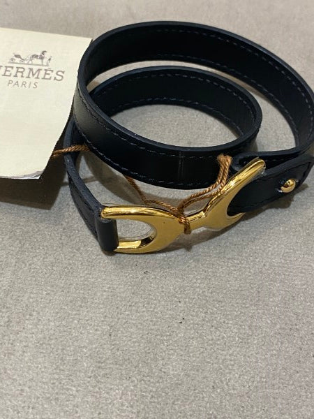 Hermes Black Baby Pavane Chamonix Small Bracelet-Bracelet-Hermes-The Closet Egypt