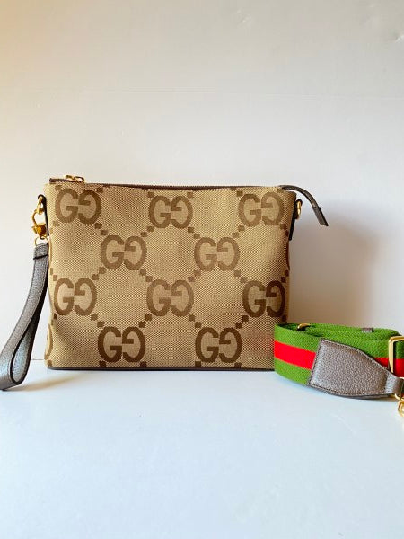 Gucci Brown Jumbo GG Messenger Bag-handbag-Gucci-The Closet Egypt