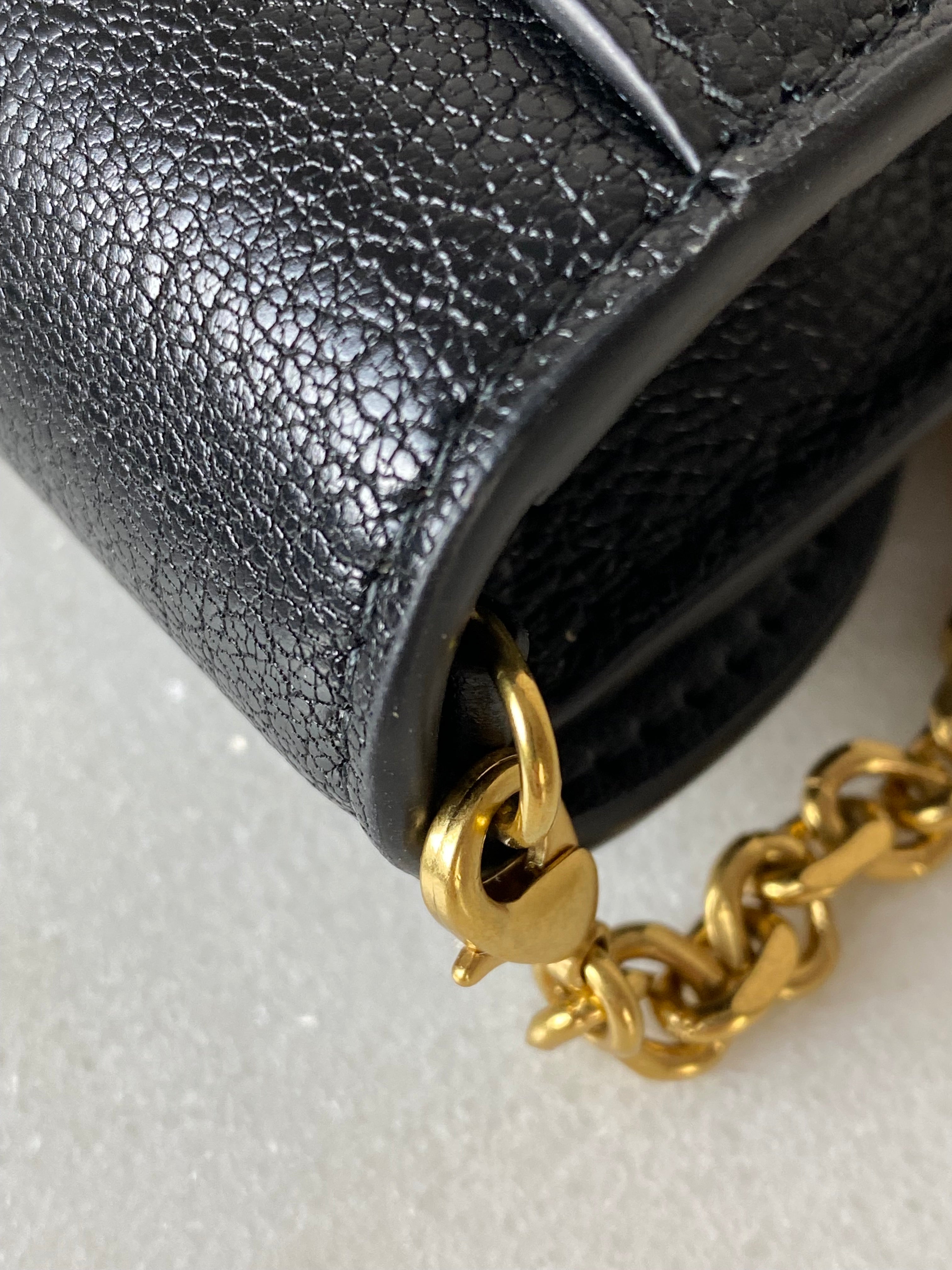 Christian Dior Black Saddle WOC
