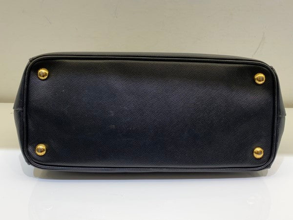 Prada Black Galleria Double Zip Small Bag-handbag-Prada-The Closet Egypt