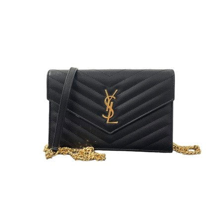 YSL Black Envelope WOC-Wallet Chain-YSL-The Closet Egypt
