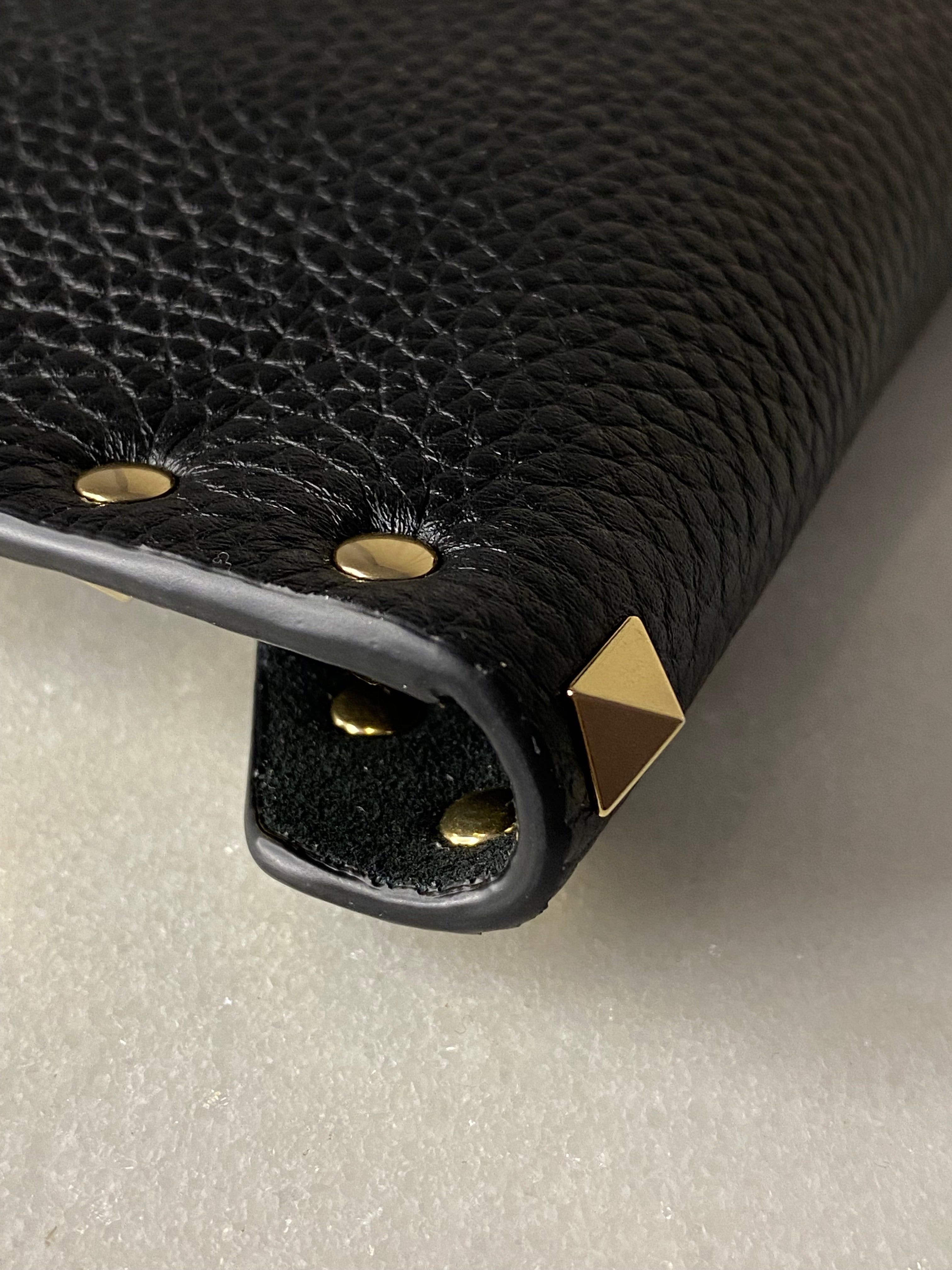 Valentino Black Garavani Studded Envelope Pouch-Pouch-Valentino-The Closet Egypt