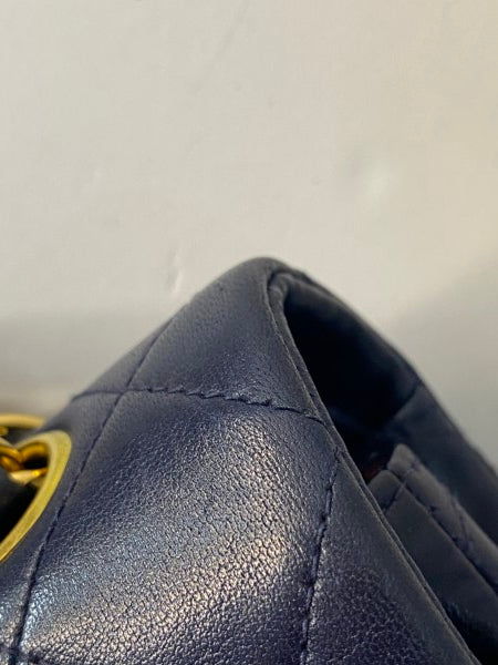 Chanel Navy Vintage Classic Double Flap Small Bag-handbag-Chanel-The Closet Egypt