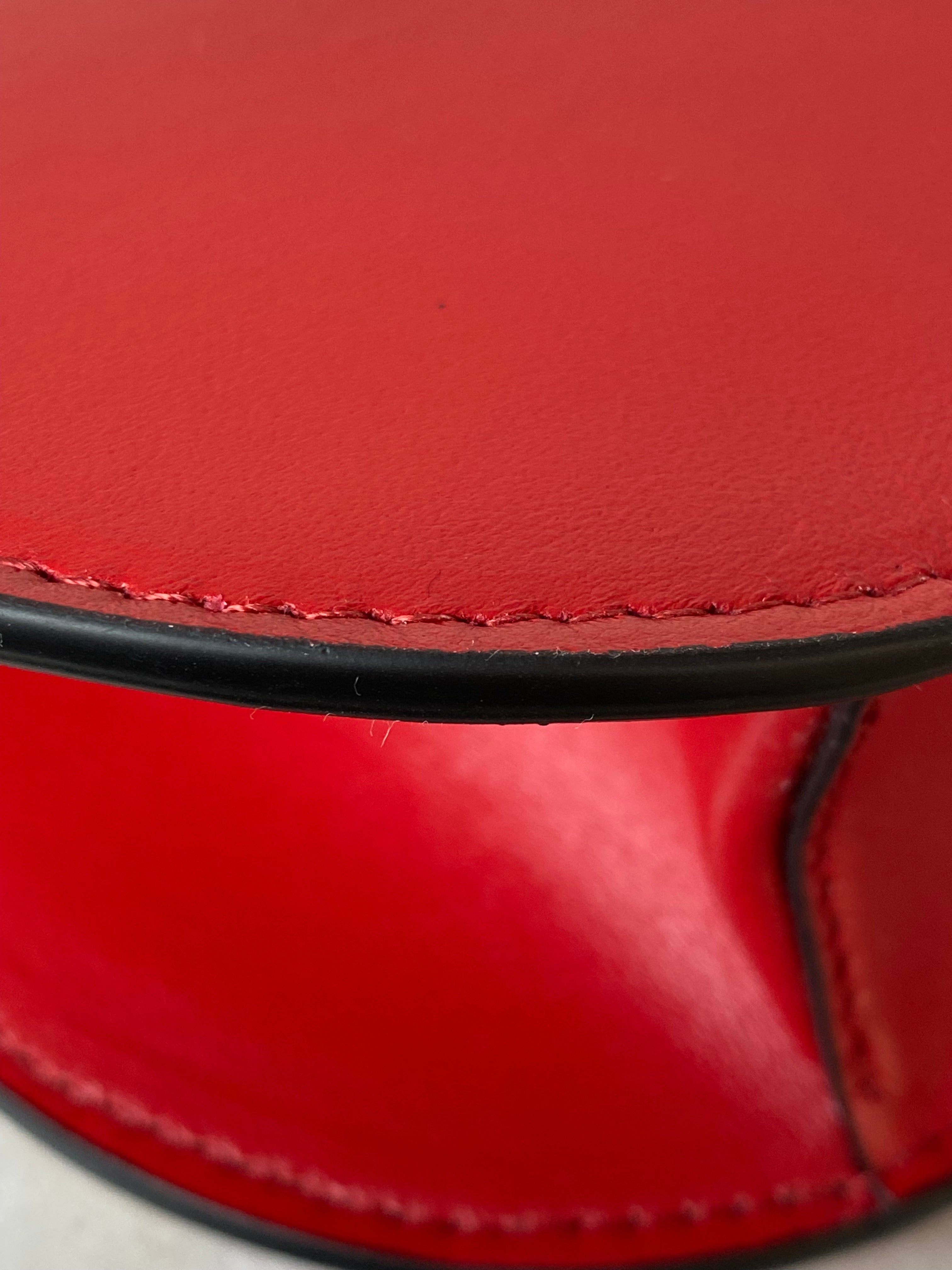 Valentino Red V Logo Garavani Zip Clutch-Clutch-Valentino-The Closet Egypt