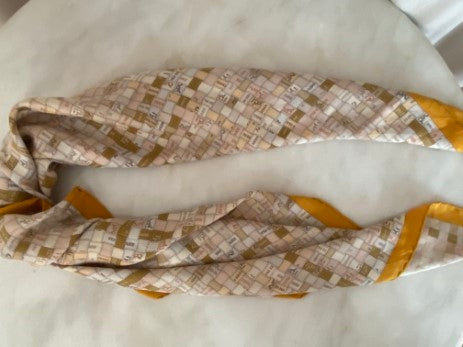 Hermes Yellow Bolduc au Carre Square Silk-Scarf-Hermes-The Closet Egypt