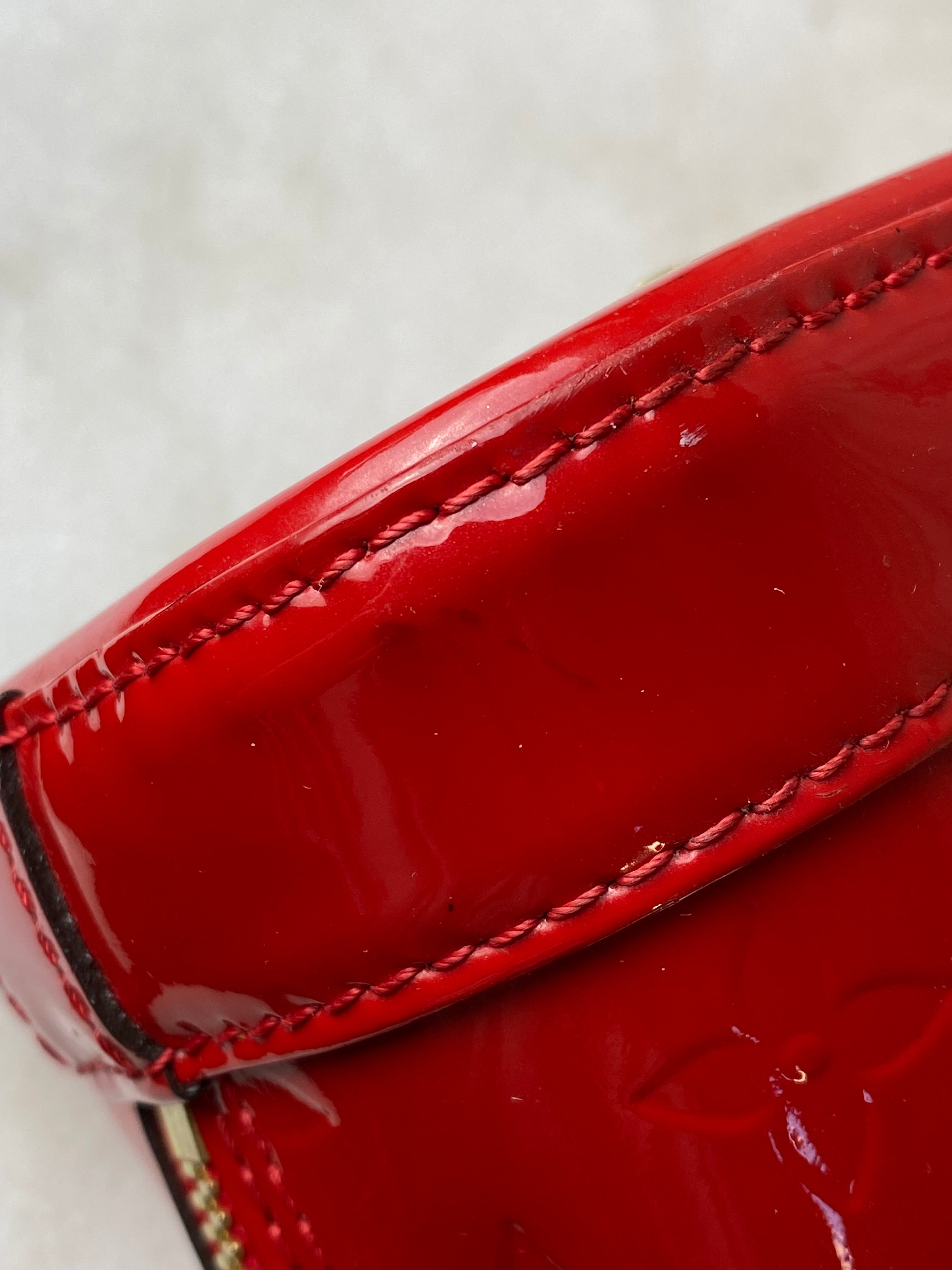 Louis Vuitton Red Monogram Vernis Alma BB Bag-handbag-Louis Vuitton-The Closet Egypt