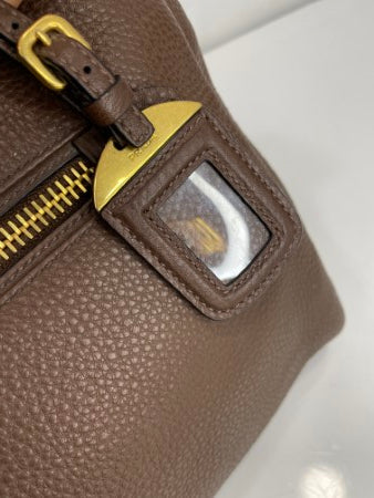 Prada Brown Vitello Phenix Bag-handbag-Prada-The Closet Egypt