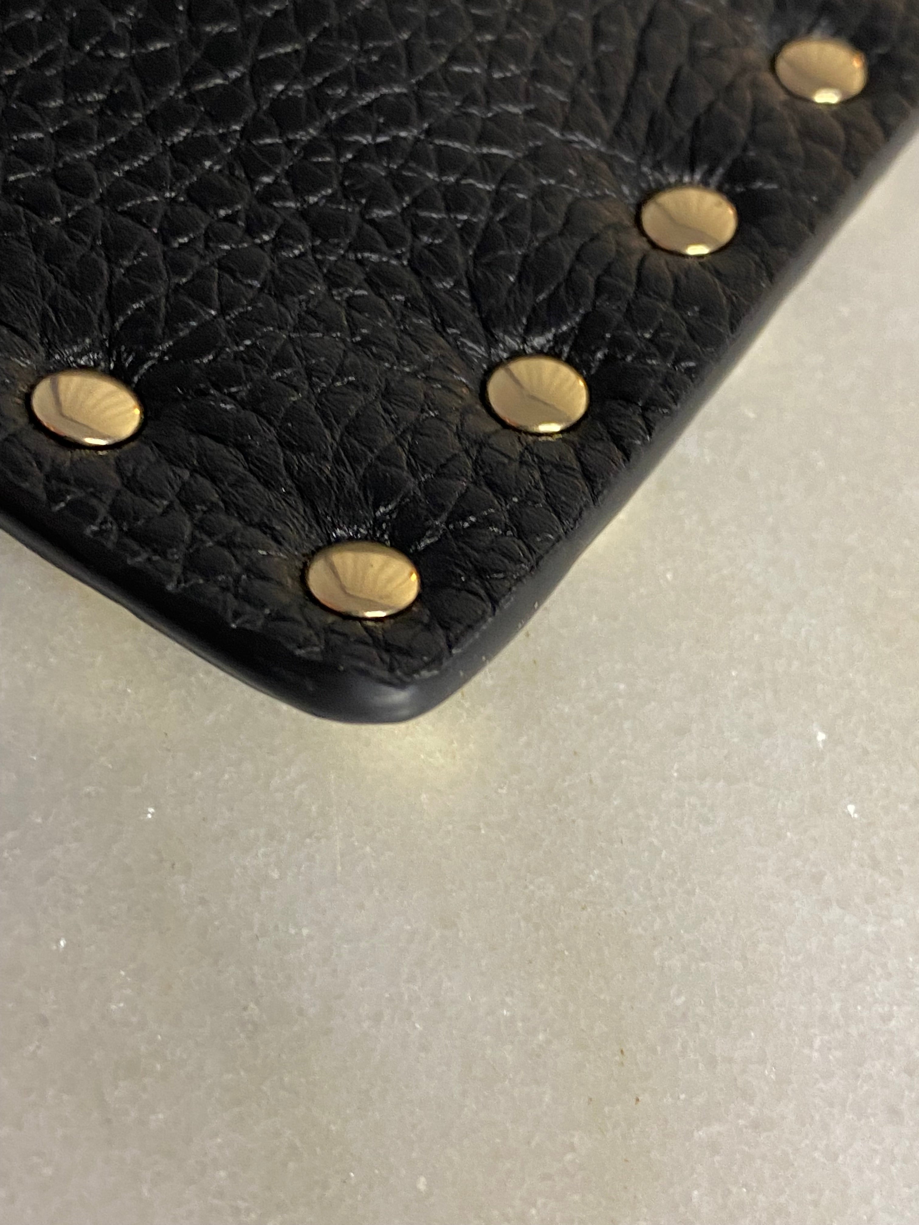 Valentino Black Studded Envelope Pouch-Pouch-Valentino-The Closet Egypt