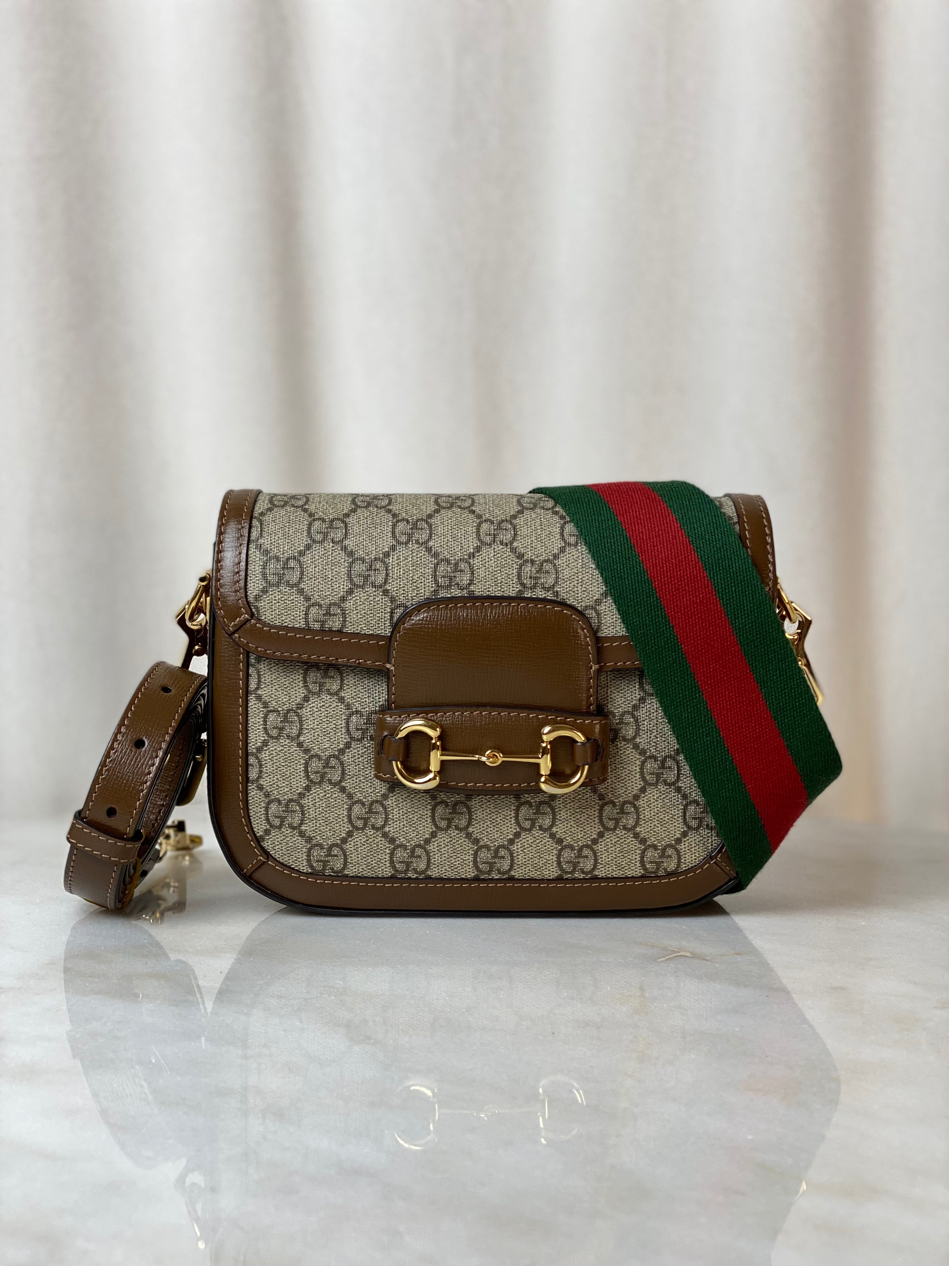Gucci Bicolor GG Horsebit 1955 Crossbody Bag-handbag-Gucci-The Closet Egypt
