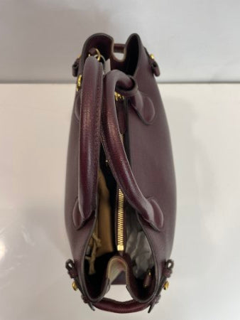 Burberry Burgundy Banner Tote Medium Bag