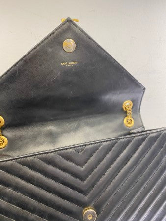 YSL Black Envelope Large Bag-handbag-YSL-The Closet Egypt