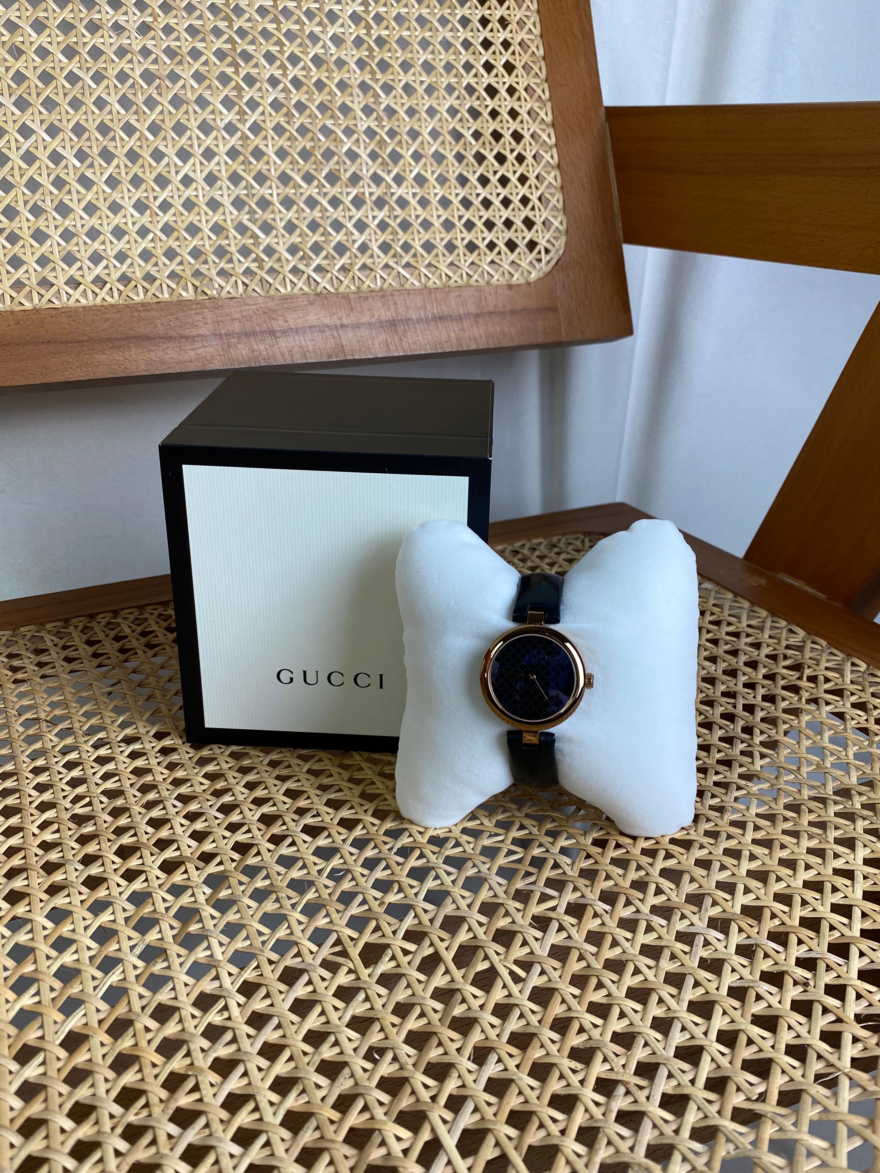 Gucci Black Diamantissima 32mm Watch-Watch-Gucci-The Closet Egypt