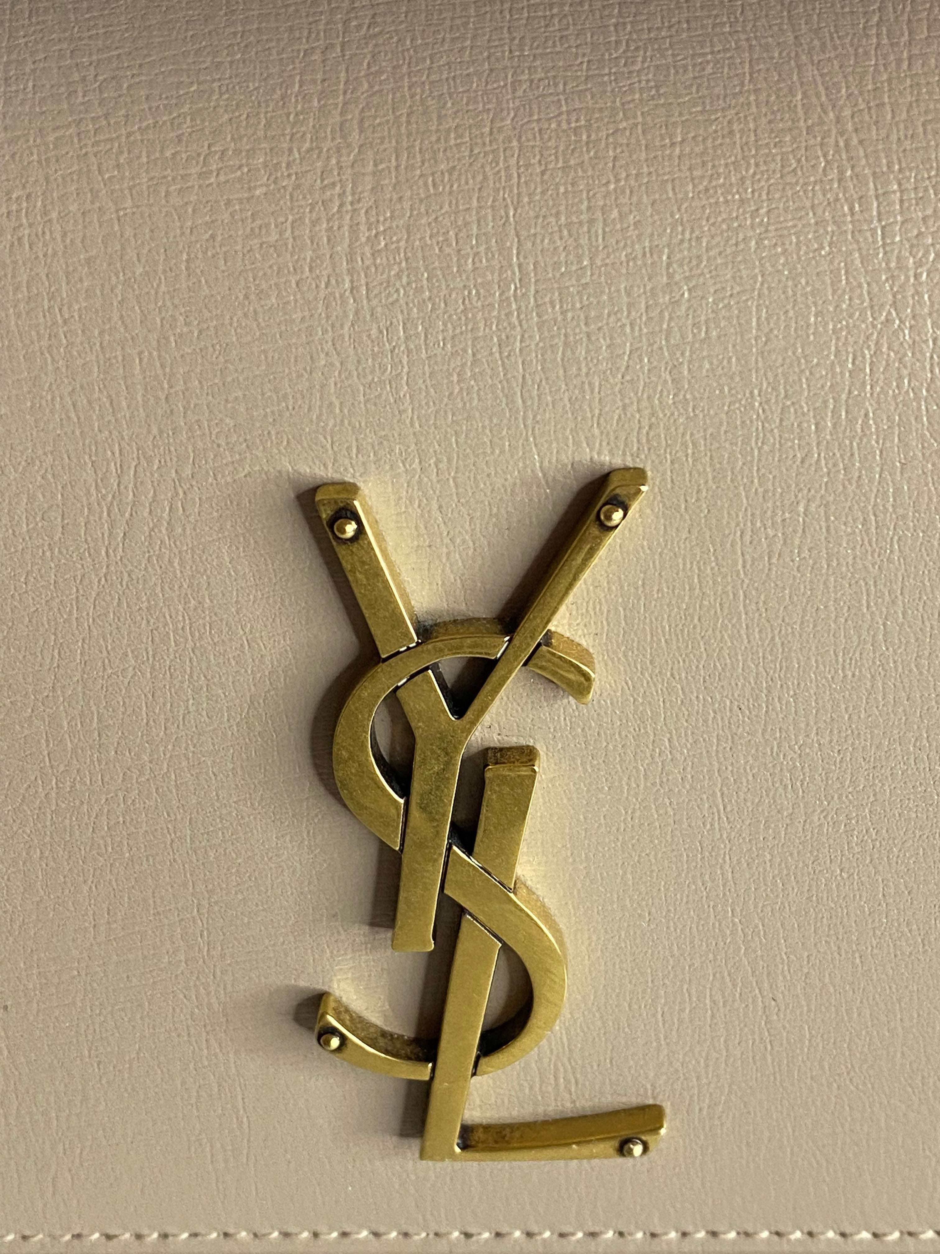 YSL Beige Sunset Medium Crossbody Bag