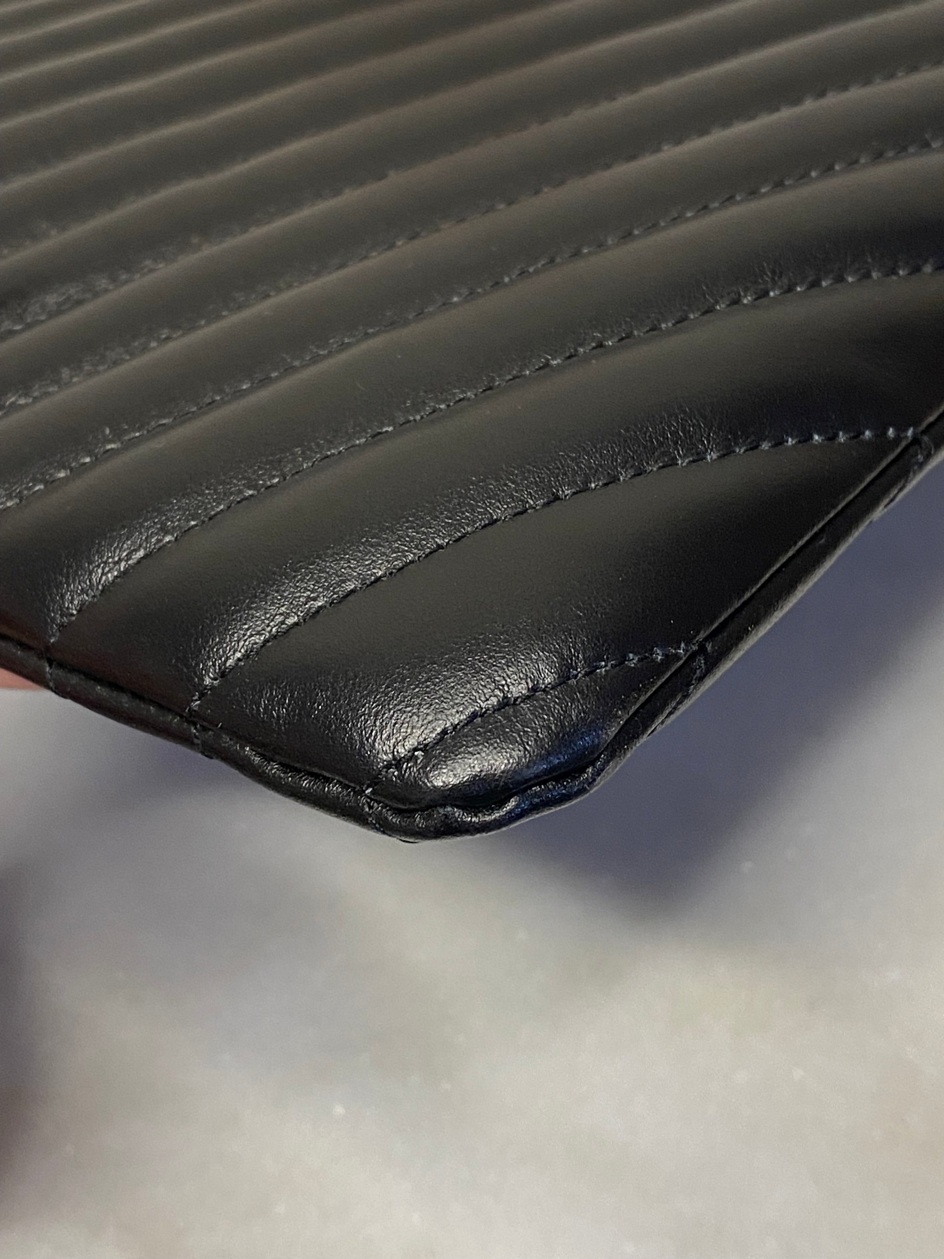 YSL Black Cassandre Medium Classic Clutch-Clutch-YSL-The Closet Egypt