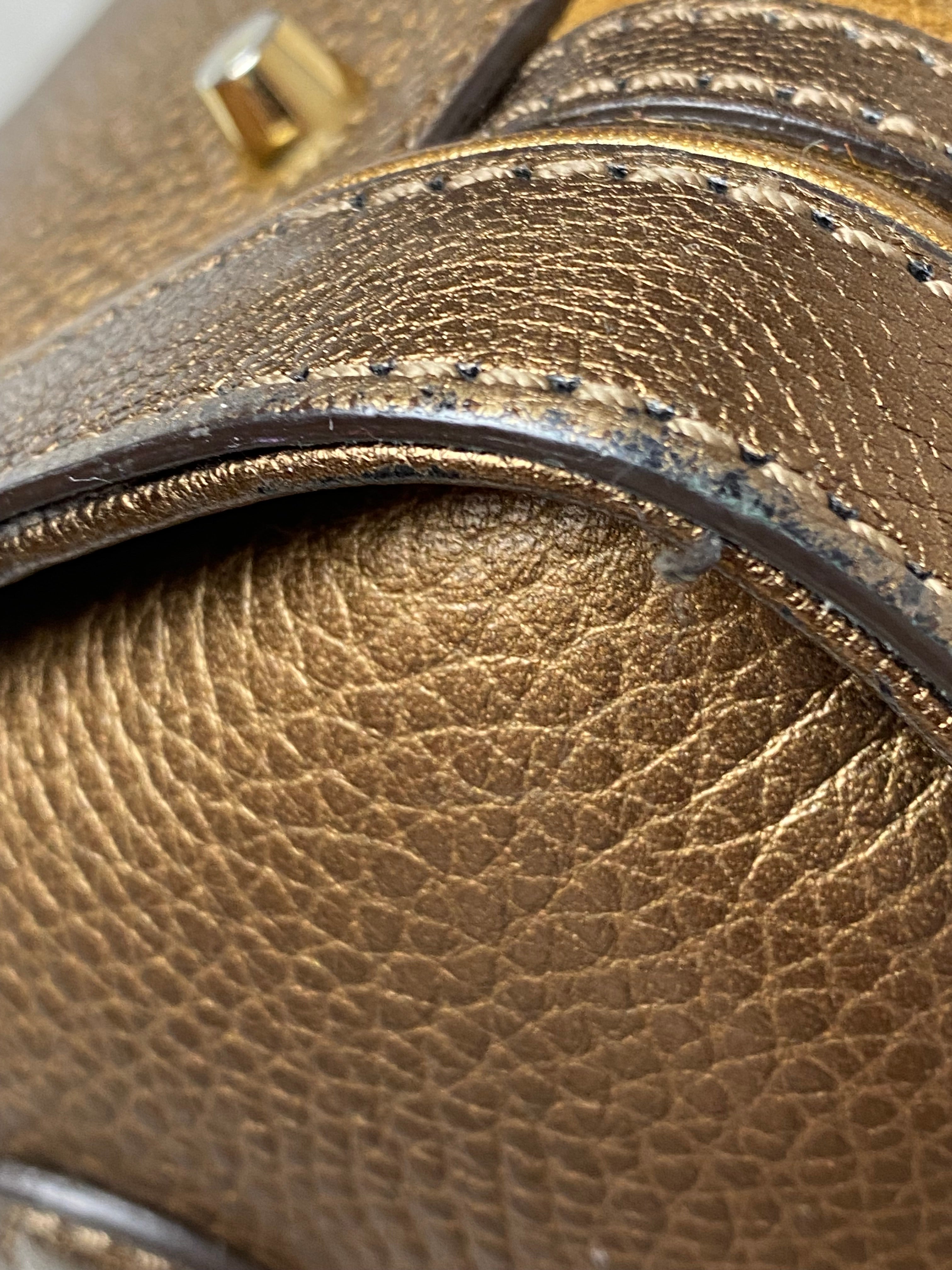 Burberry Metallic Camel Bowling Alchester Boston Medium Bag-handbag-Burberry-The Closet Egypt