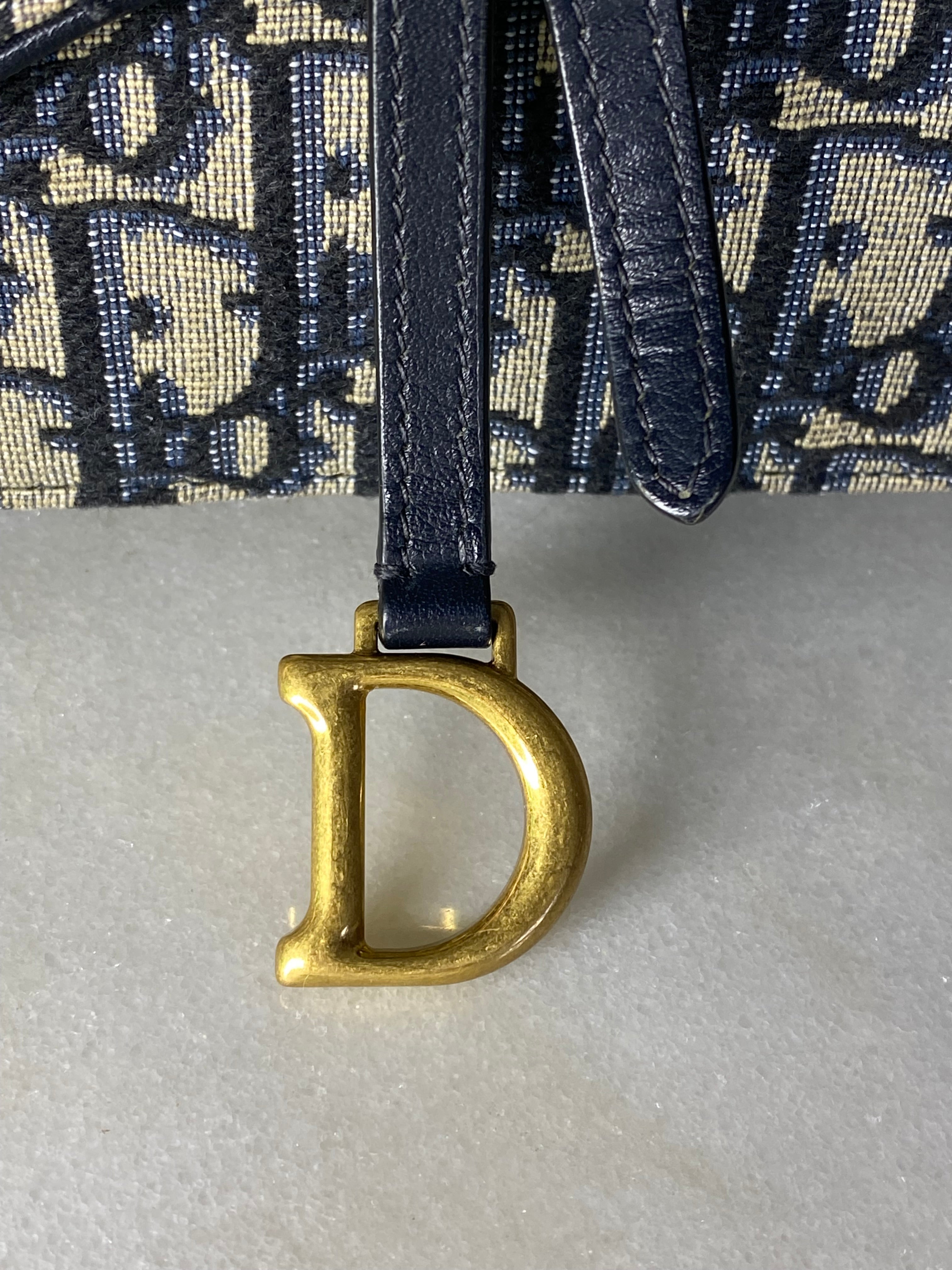 Christian Dior Blue Saddle Oblique WOC-Wallet Chain-Christian Dior-The Closet Egypt