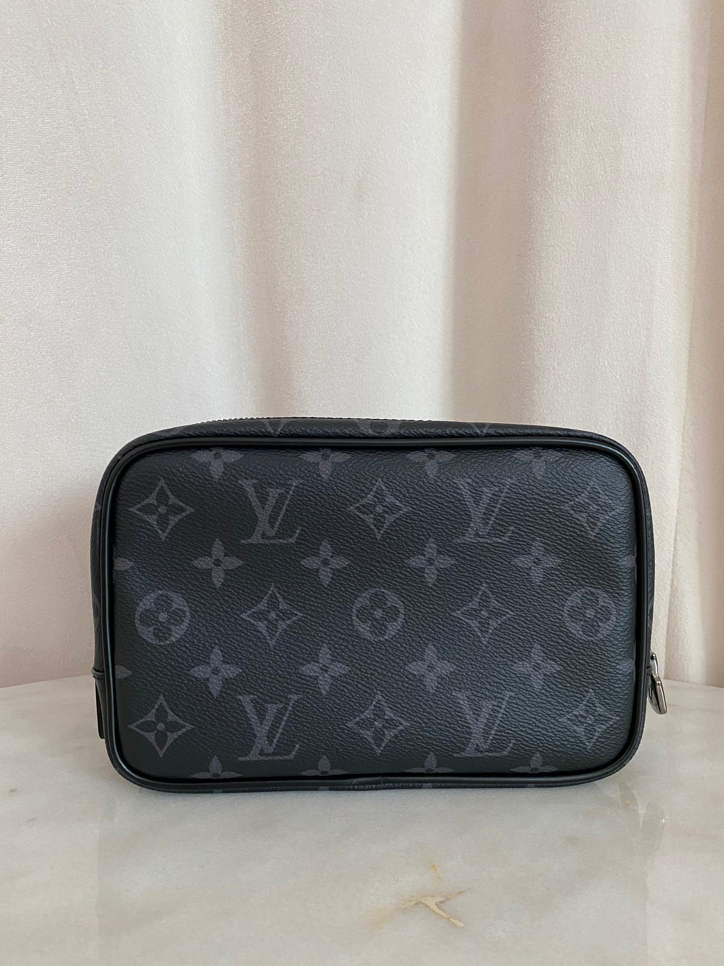 Louis Vuitton Black monogram Eclipse Toiletry PM Pouch-Toiletry Pouch-Louis Vuitton-The Closet Egypt
