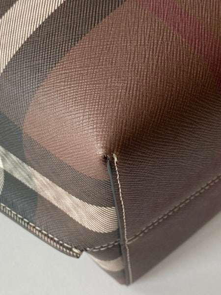 Burberry Bicolor Check Medium Tote Bag-handbag-Burberry-The Closet Egypt