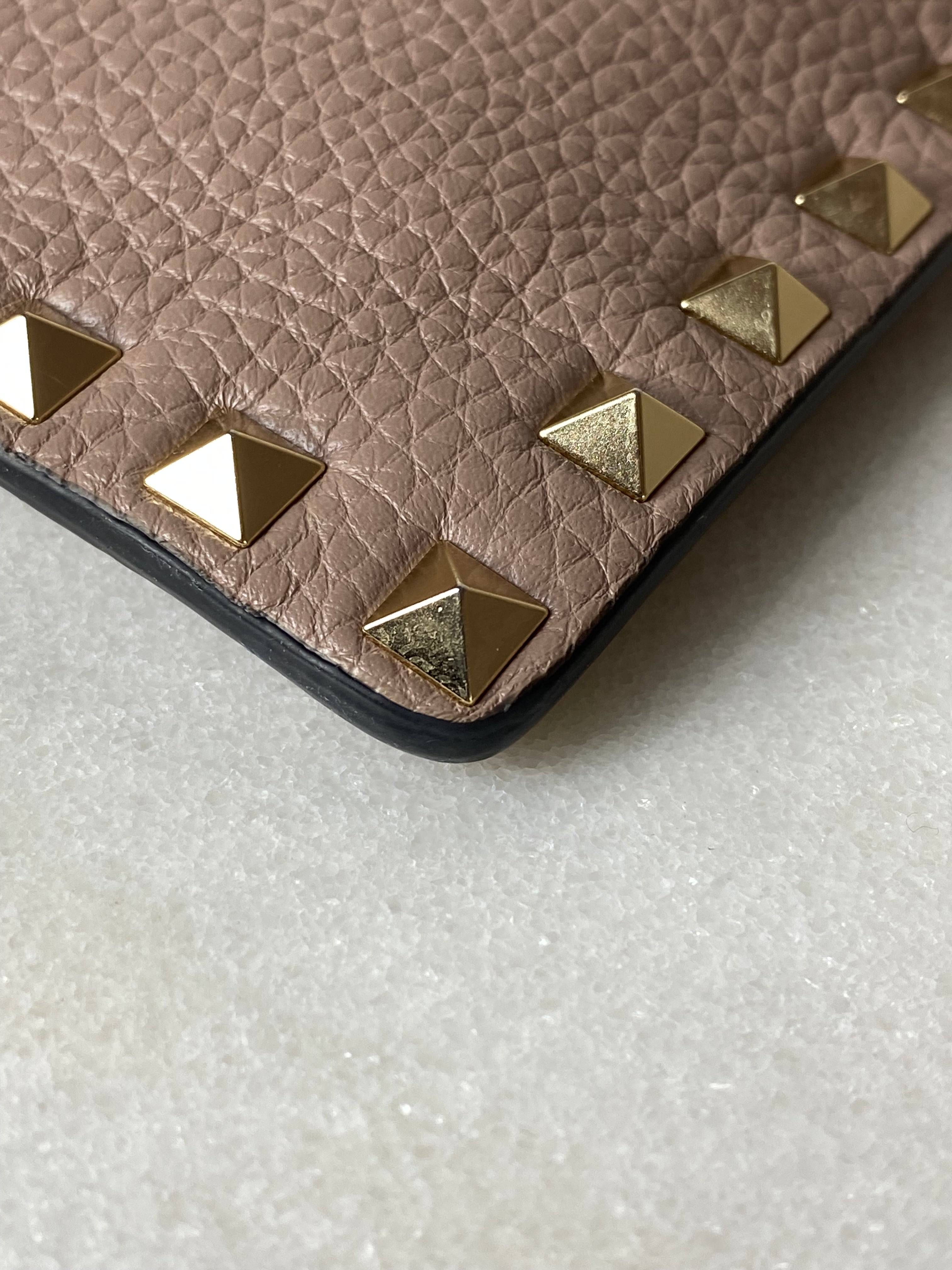 Valentino Nude Rock Studded Envelope Pouch-Pouch-Valentino-The Closet Egypt