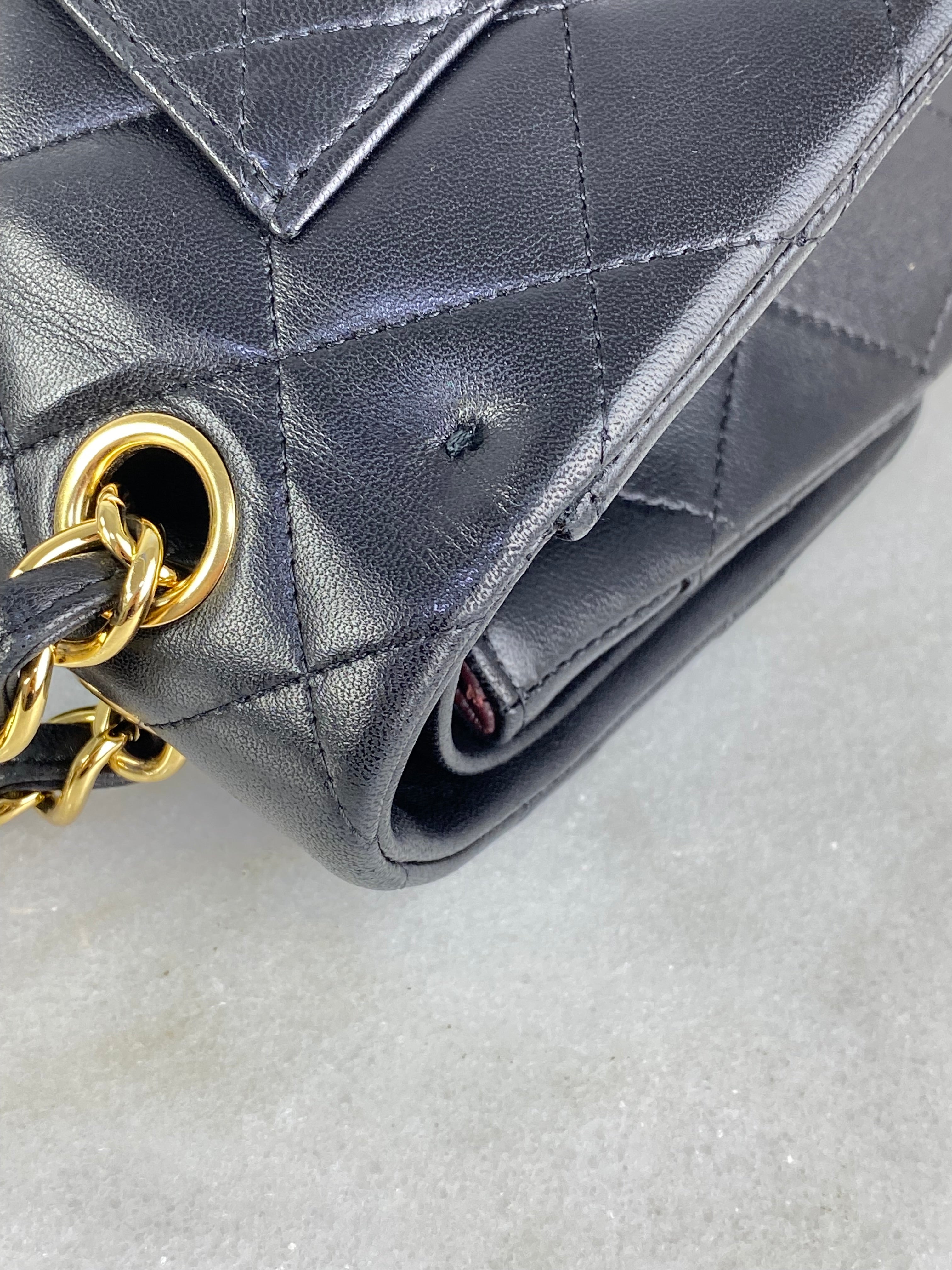 Chanel Black Double Flap Jumbo Shoulder Bag