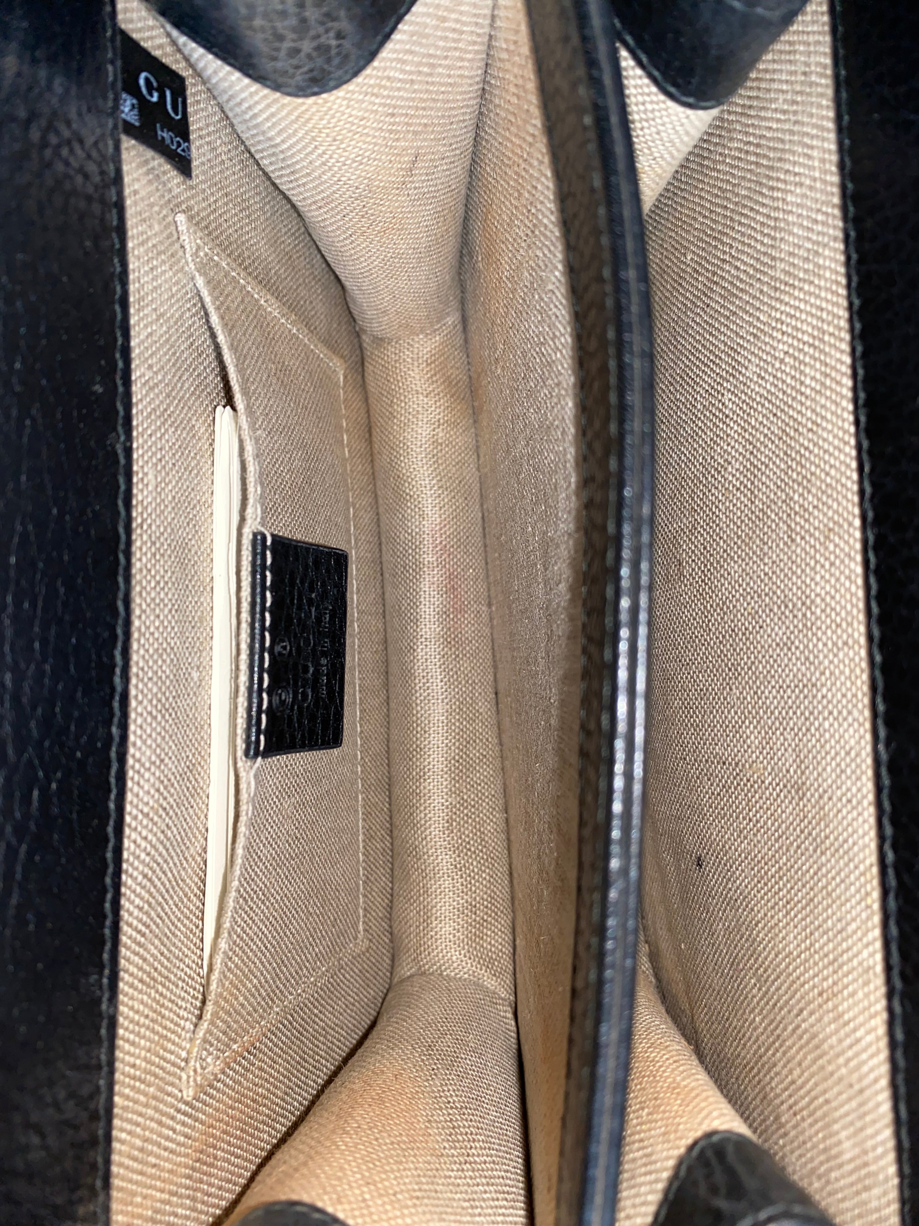 Gucci Black GG Interlocking Small Bag W/ Chain-handbag-Gucci-The Closet Egypt
