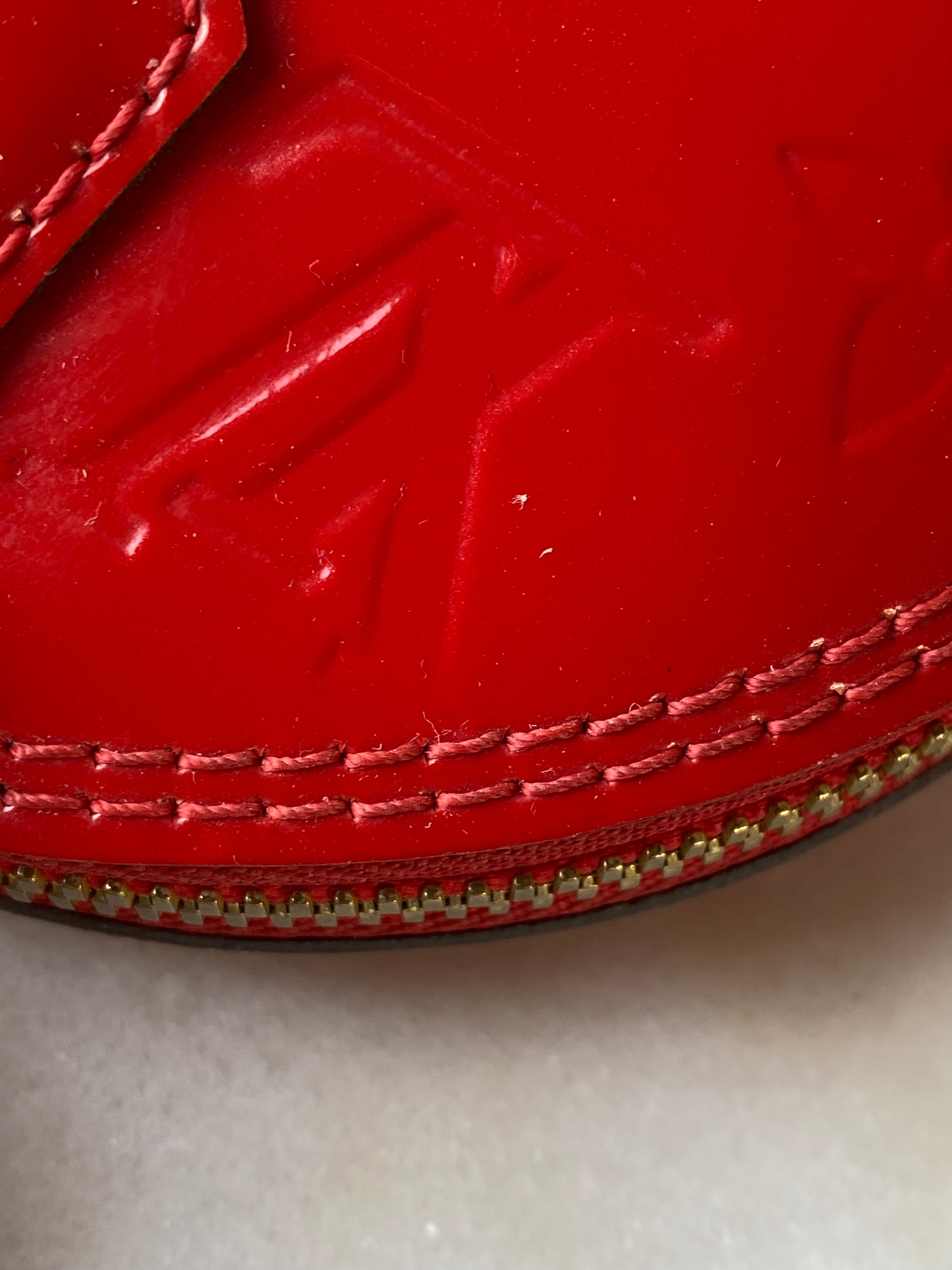 Louis Vuitton Red Monogram Vernis Alma BB Bag-handbag-Louis Vuitton-The Closet Egypt