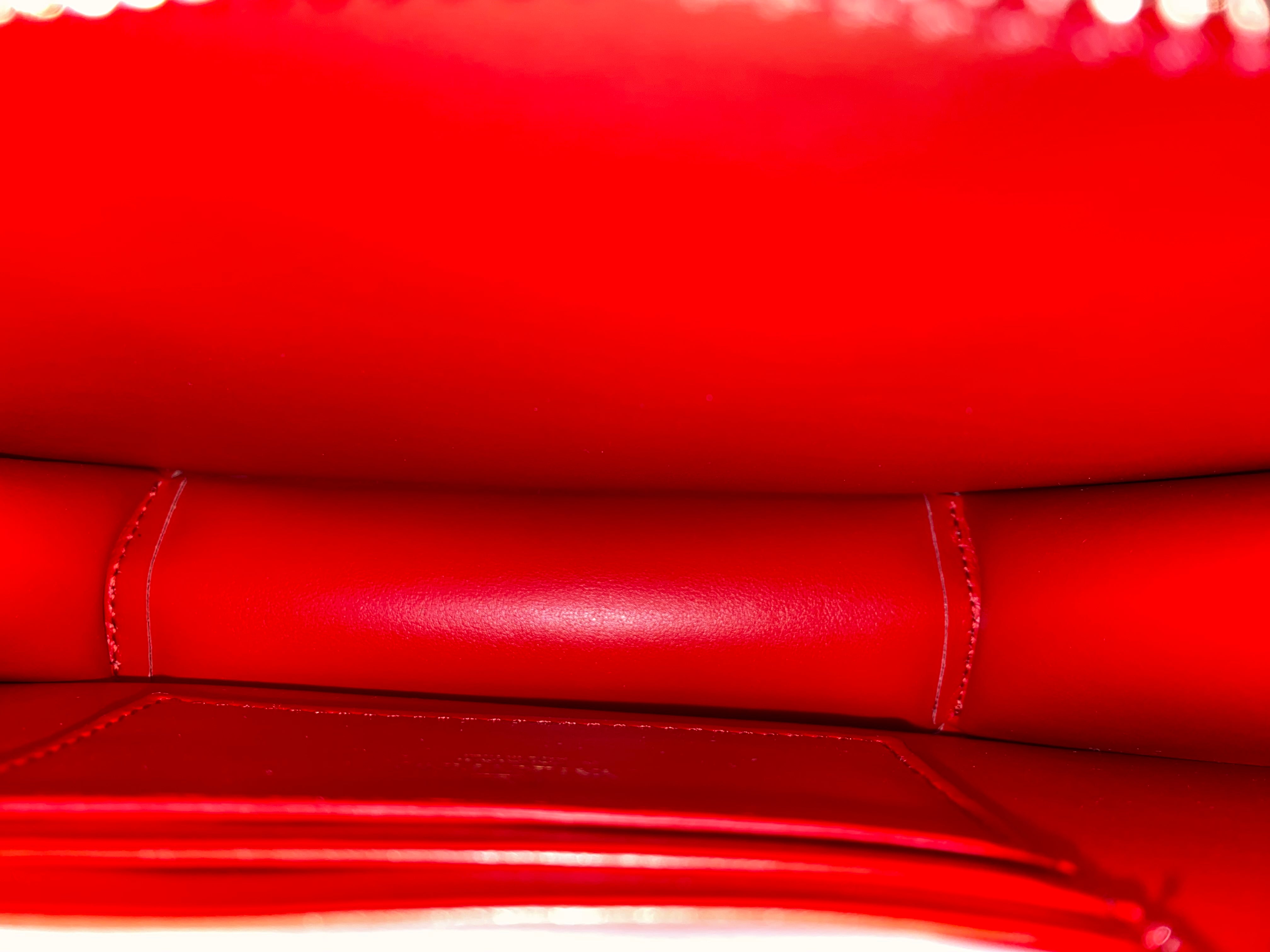 Valentino Red V Logo Garavani Zip Clutch-Clutch-Valentino-The Closet Egypt