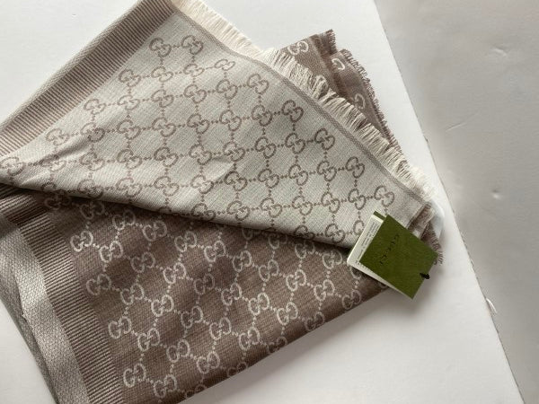 Gucci Light Brown GG Scarf-Scarf-Gucci-The Closet Egypt
