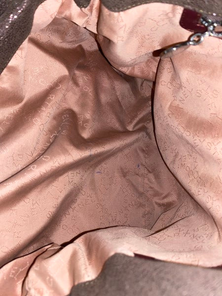 Stella Mccartney Burgundy Shiny Falabella Bag with Burgundy Chain-handbag-Stella Mccartney-The Closet Egypt