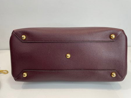 Burberry Burgundy Banner Tote Medium Bag-handbag-Burberry-The Closet Egypt