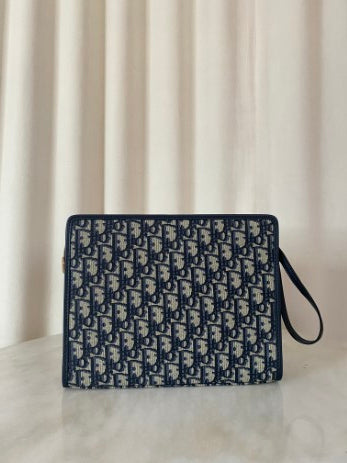 Christian Dior Blue Montaigne Pouch-Pouch-Christian Dior-The Closet Egypt