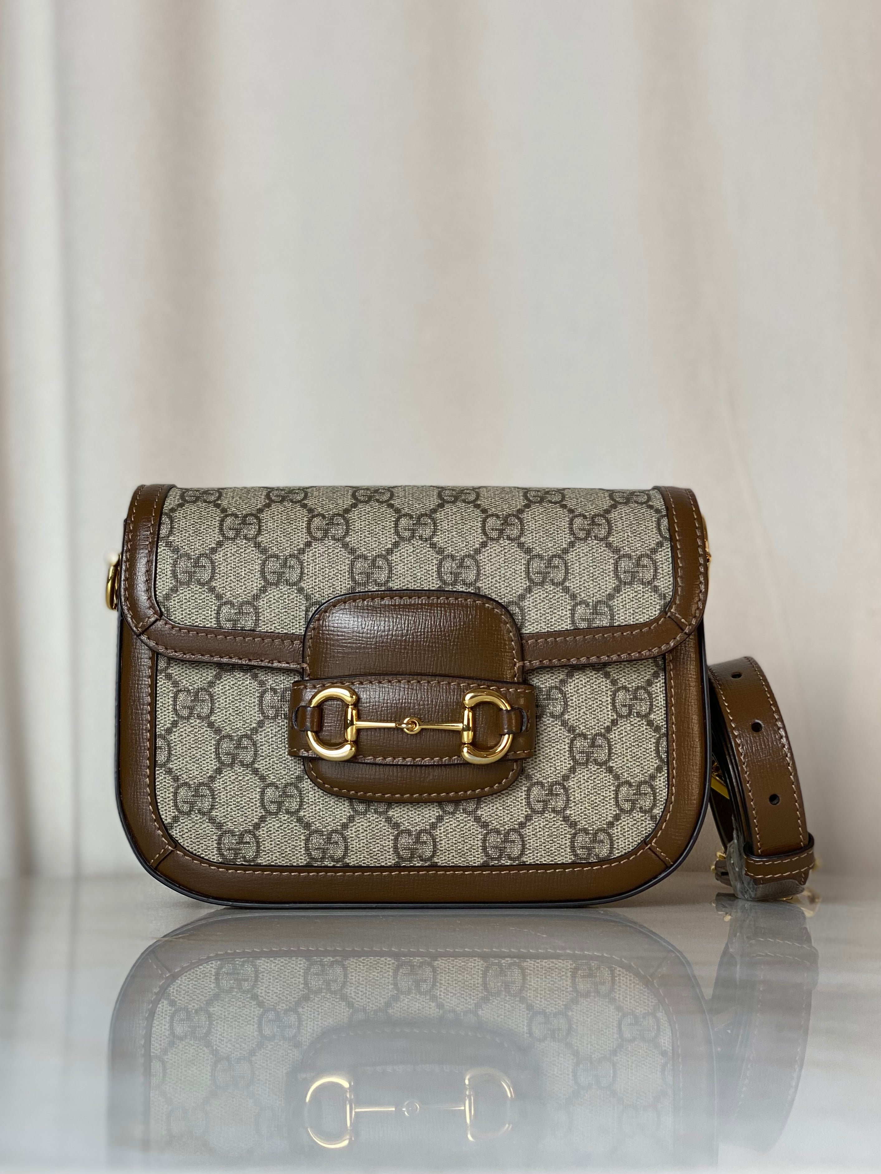 Gucci Bicolor GG Horsebit 1955 Crossbody Bag-handbag-Gucci-The Closet Egypt