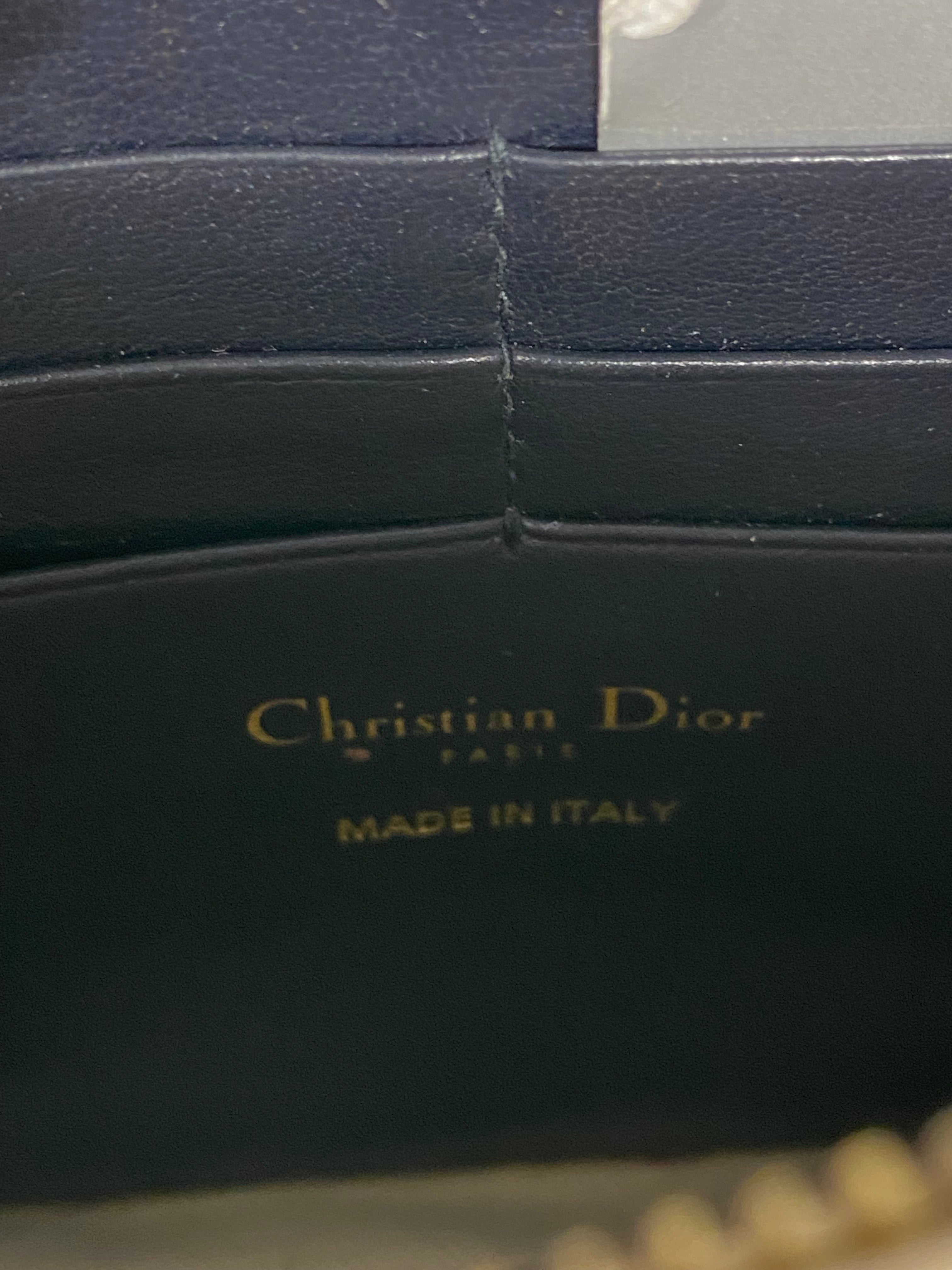 Christian Dior Blue Saddle Oblique WOC-Wallet Chain-Christian Dior-The Closet Egypt