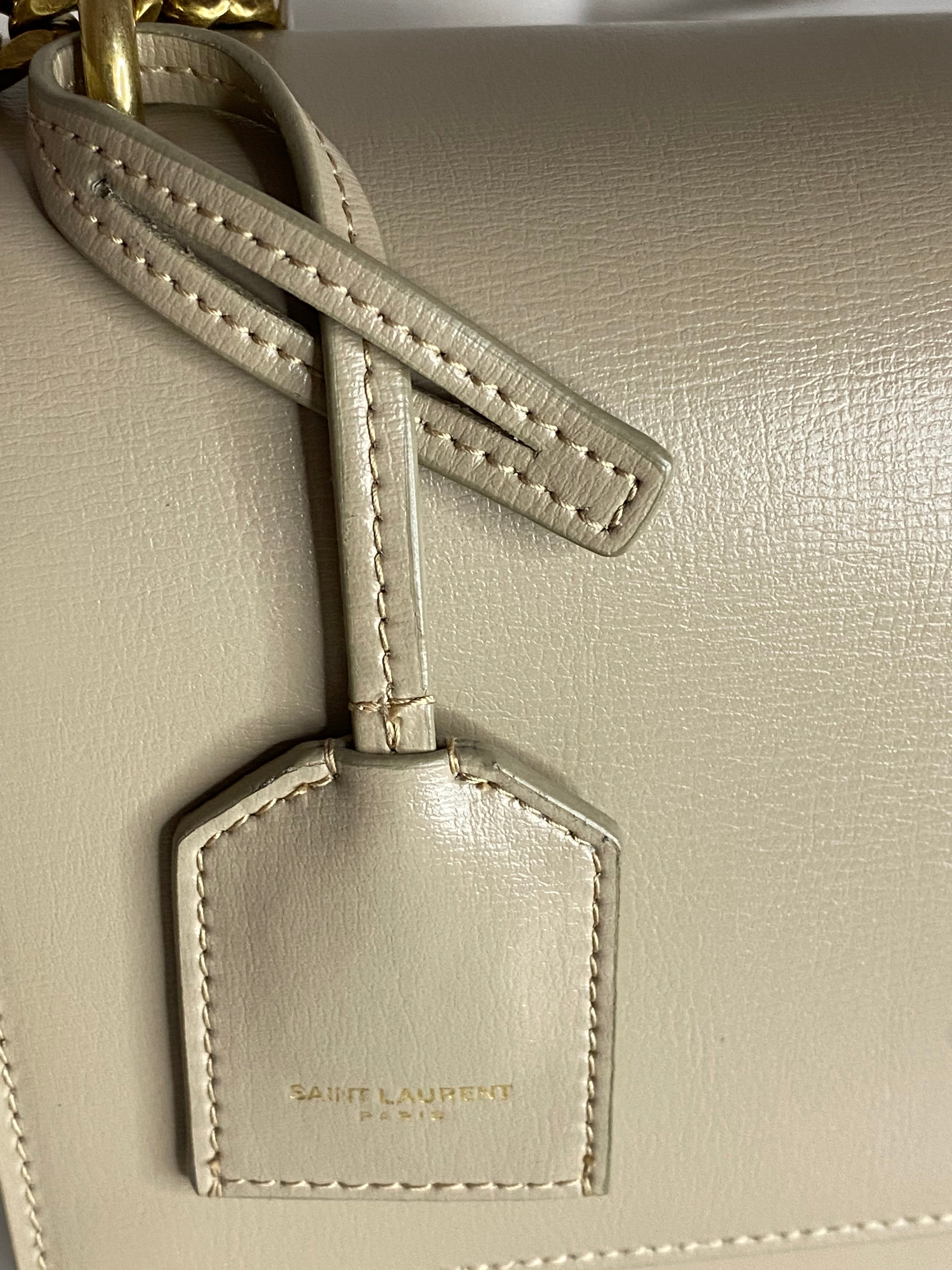 YSL Beige Sunset Medium Crossbody Bag