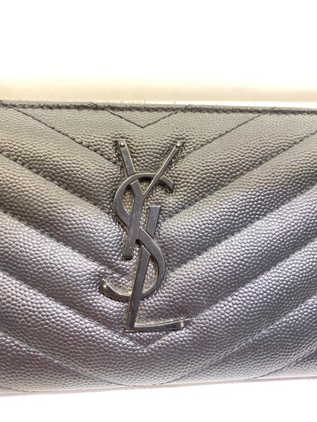YSL Black Wallet-wallet-YSL-The Closet Egypt