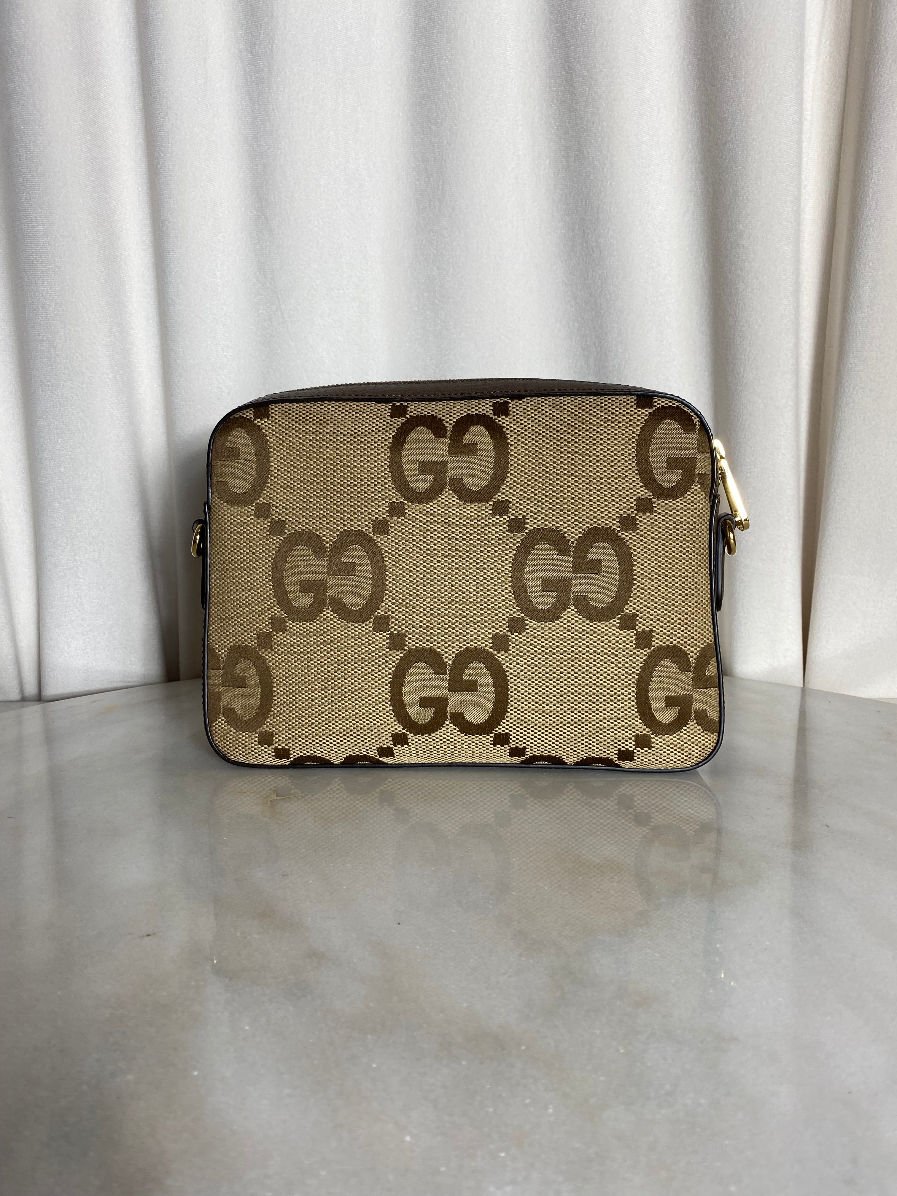 Gucci Bicolor GG Jumbo Messenger Bag