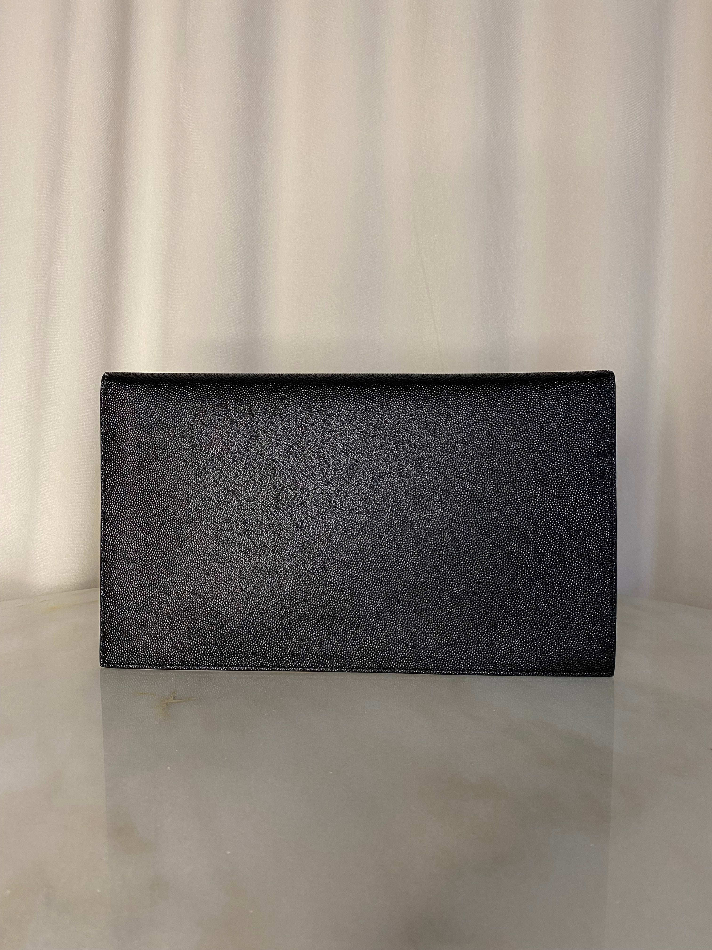 YSL Black Uptown Pouch-Pouch-YSL-The Closet Egypt