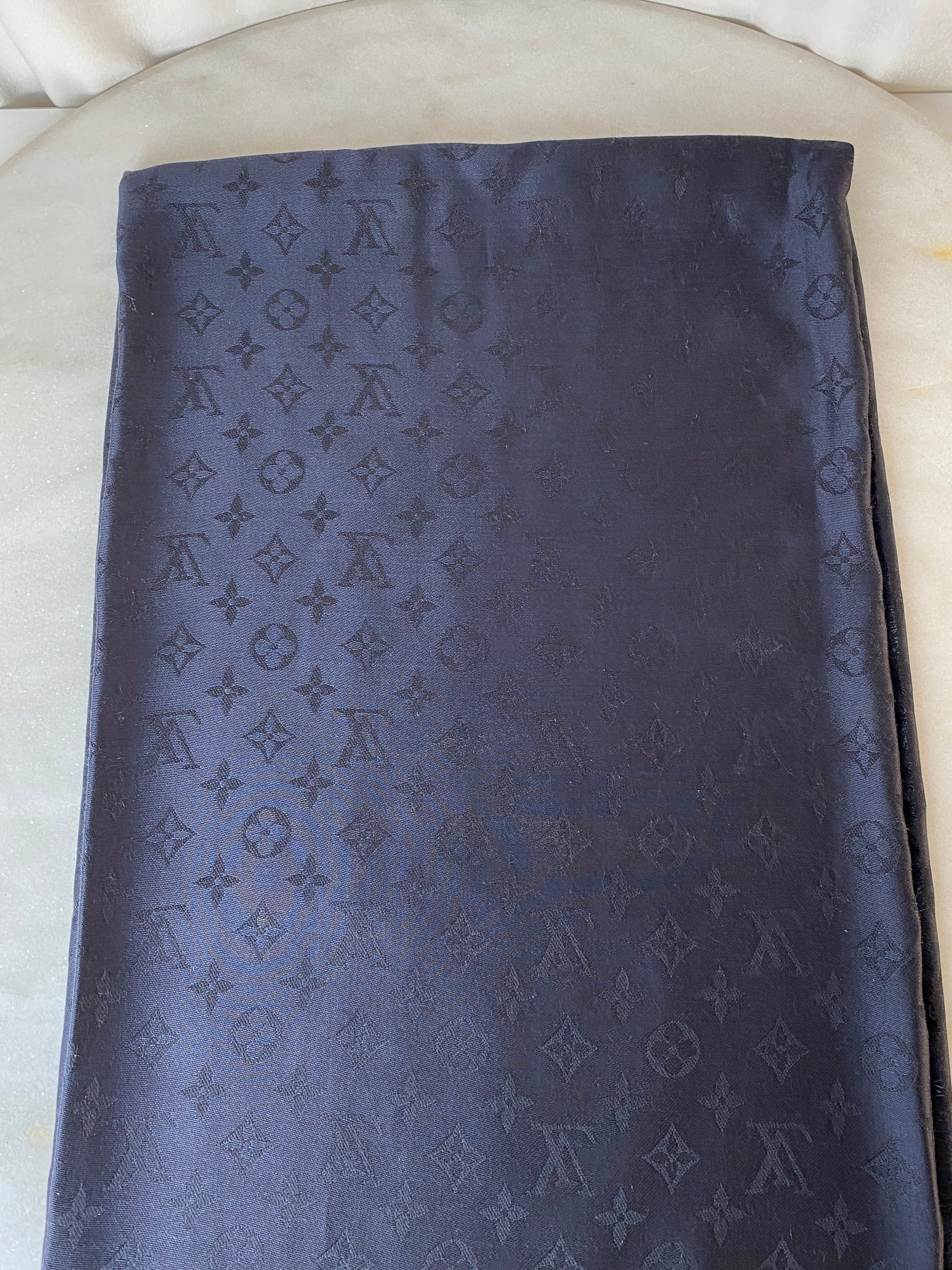 Louis Vuitton Black Monogram Scarf-sca-Louis Vuitton-The Closet Egypt