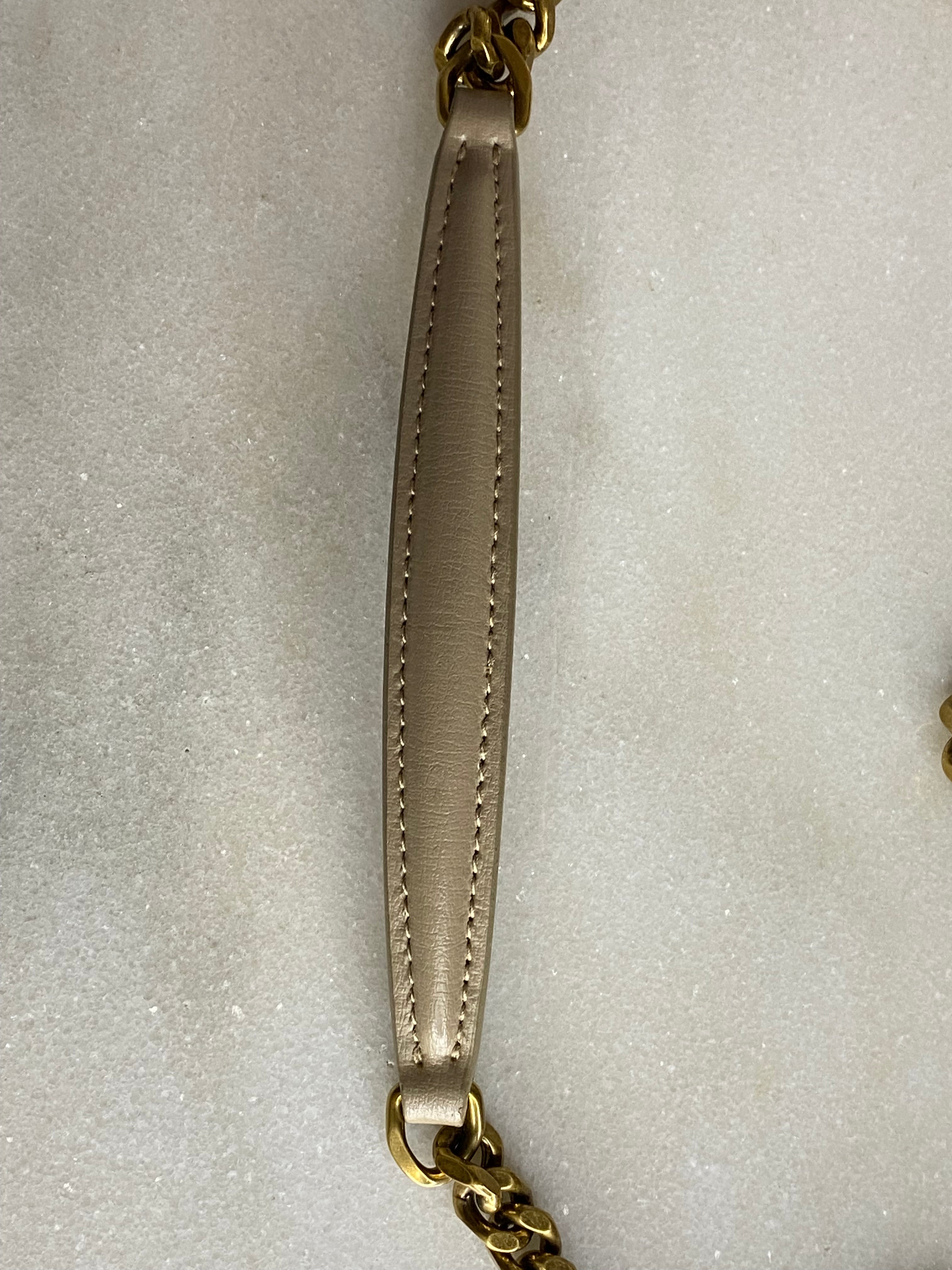 YSL Beige Sunset Medium Crossbody Bag