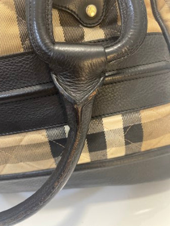 Burberry Bicolor House Check Tote Bag-handbag-Burberry-The Closet Egypt