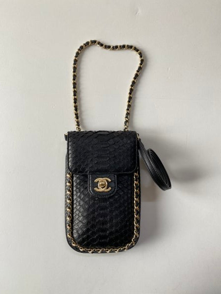 Chanel Black Python Around WOC-handbag-Chanel-The Closet Egypt
