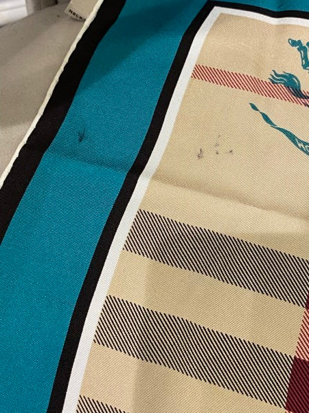 Burberry Bicolor Haymarket Square Scarf-Scarf-Burberry-The Closet Egypt
