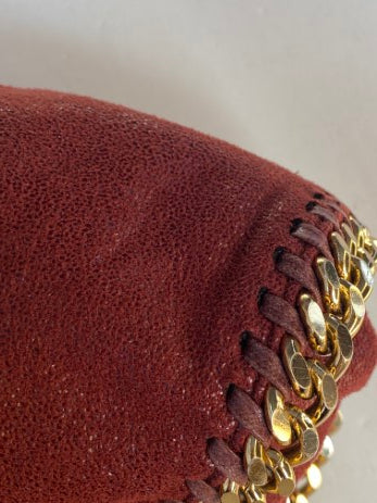 Stella Mccartney Burgundy Falabella Bag W/ 3 Chains-handbag-Stella Mccartney-The Closet Egypt