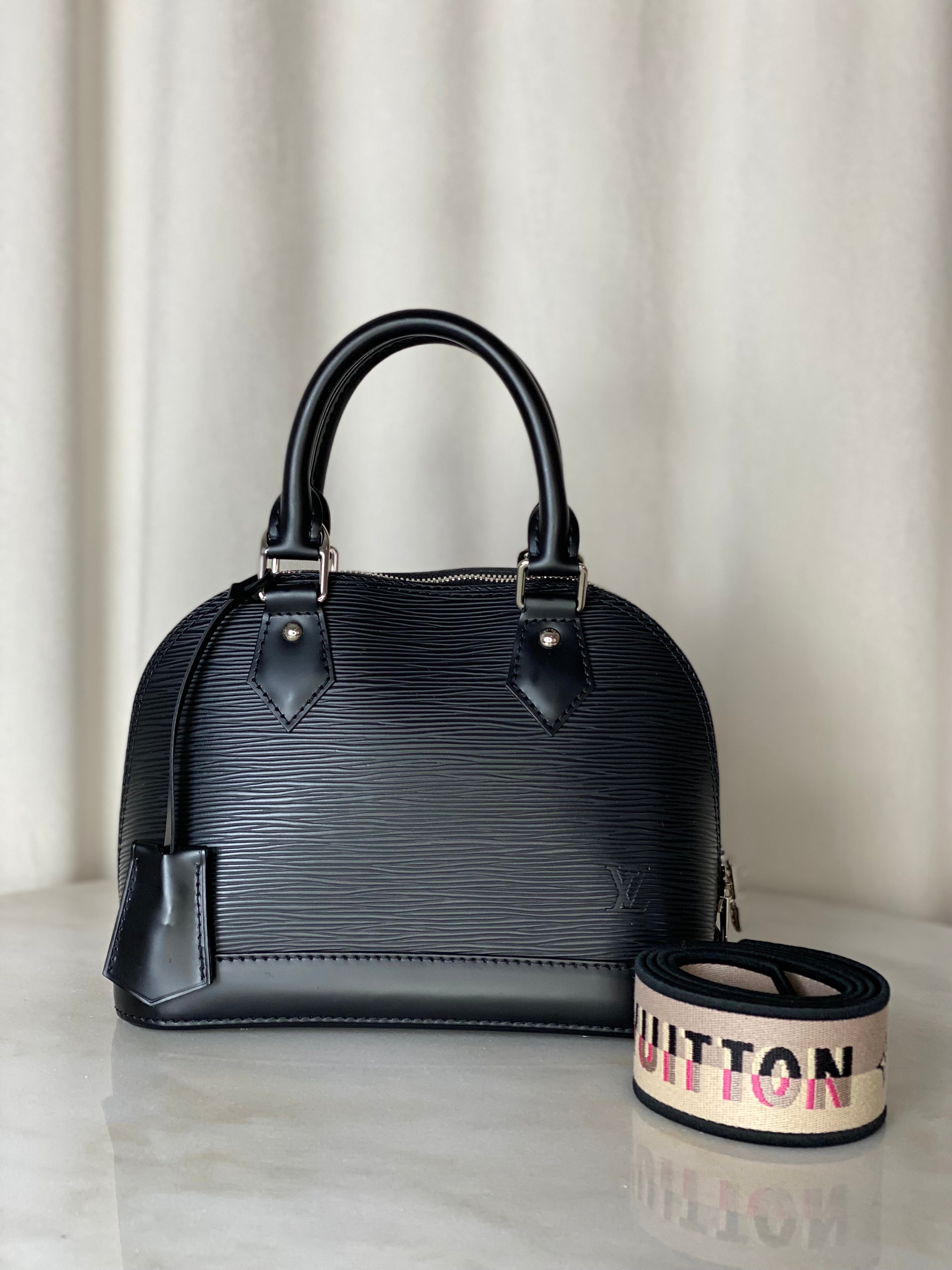 Louis Vuitton Black Epi Alma BB Bag
