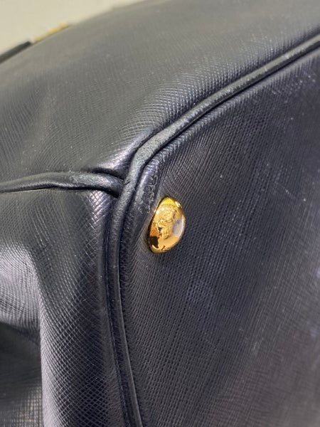 Prada Blue Galleria Double Zip Medium Bag-handbag-Prada-The Closet Egypt