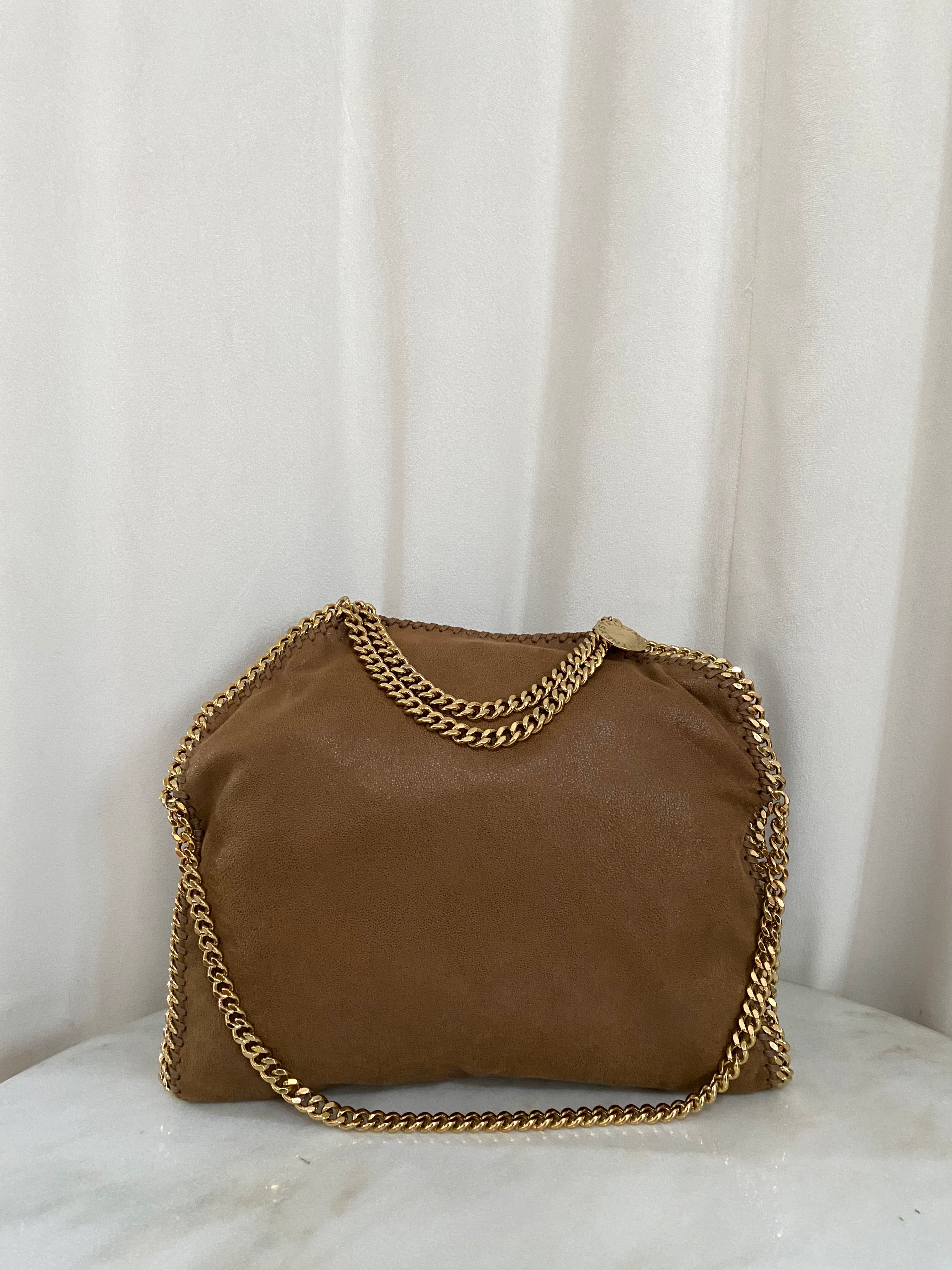 Stella Mccartney Camel Falabella Large Bag-handbag-Stella Mccartney-The Closet Egypt