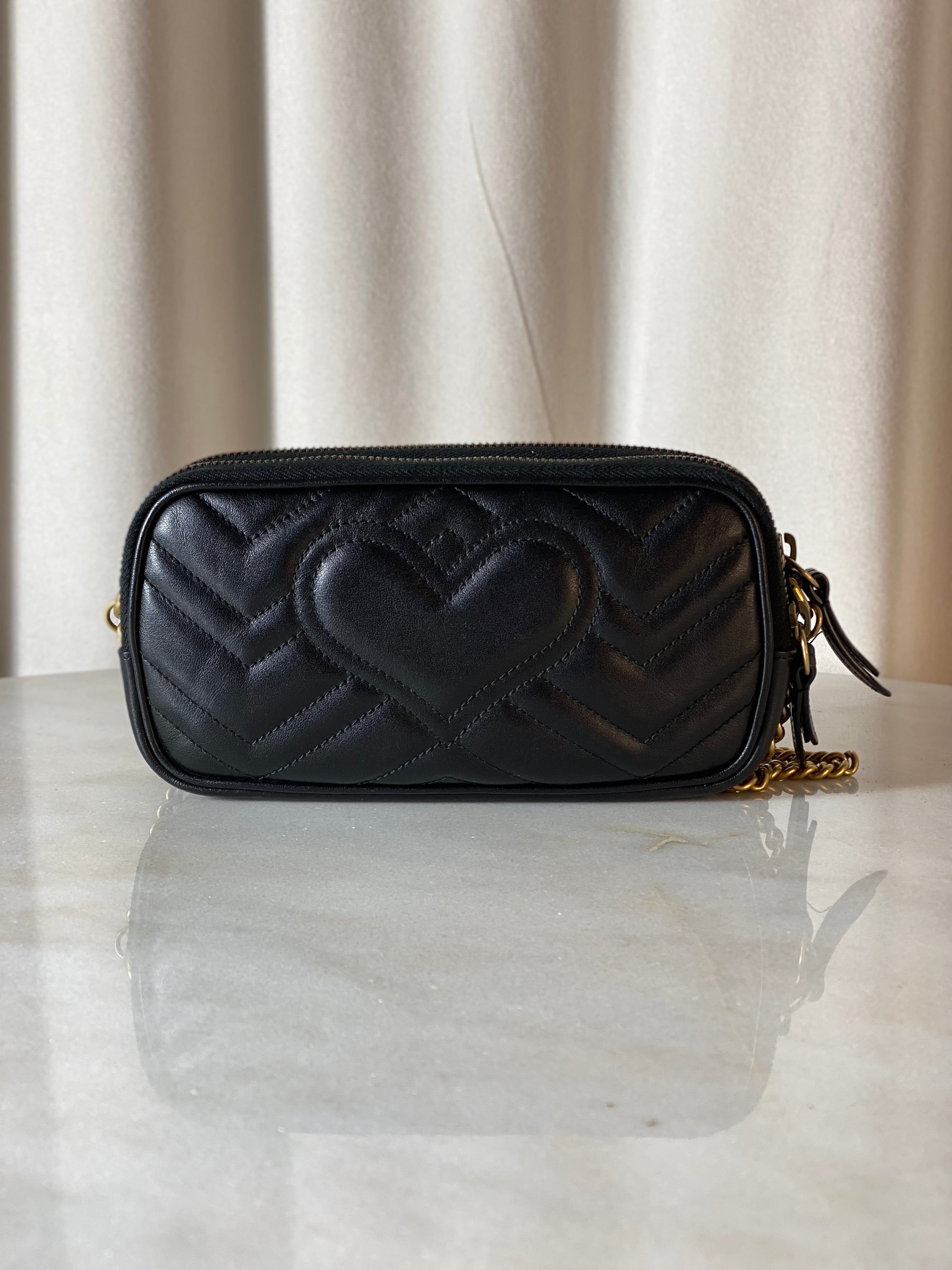 Gucci Black GG Marmont Crossbody Bag-handbag-Gucci-The Closet Egypt